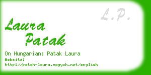 laura patak business card